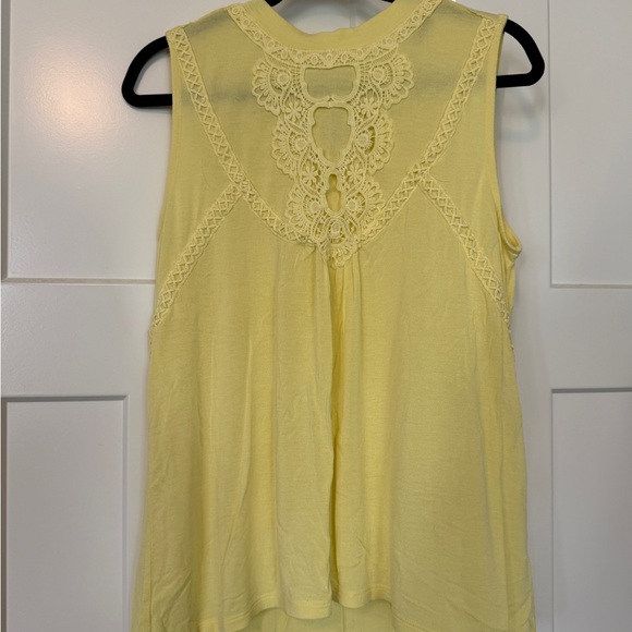 Blue Rain Yellow Lace Detail Blouse - Picture 1 of 4